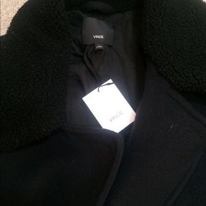 Vince Men’s Navy Pea Coat